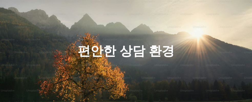 편안한 상담 환경