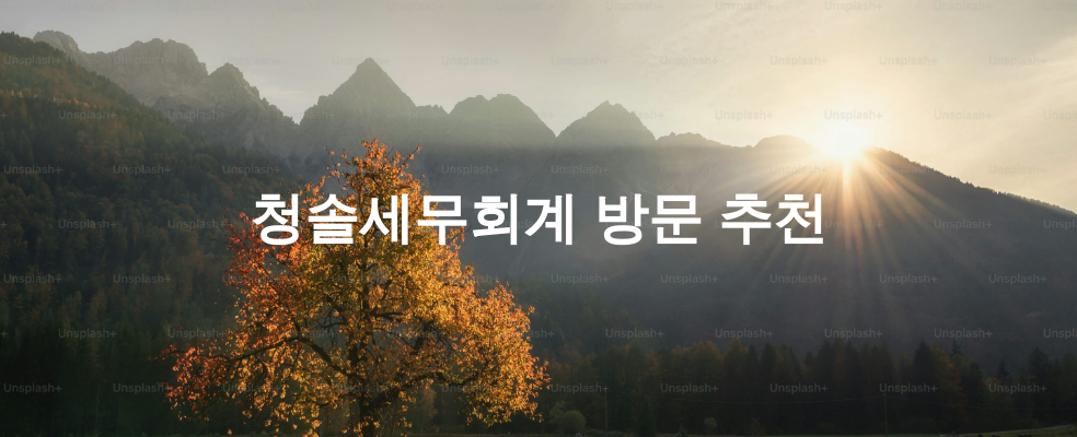 청솔세무회계 방문 추천